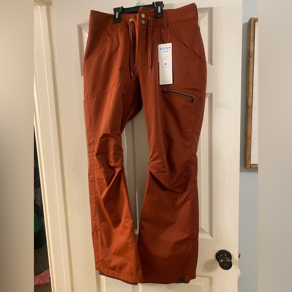BNWT Roxy rust colored SKI pants XL women’s